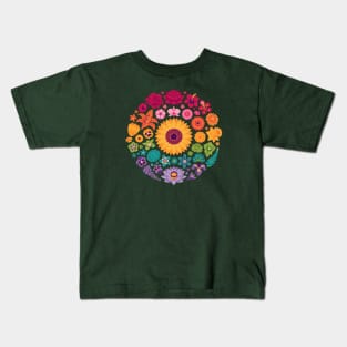 Floral Rainbow Kids T-Shirt